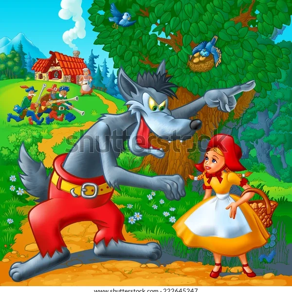 illustration-tale-little-red-riding-600w-222645247