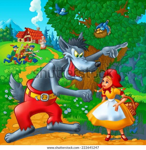 illustration-tale-little-red-riding-600w-222645247